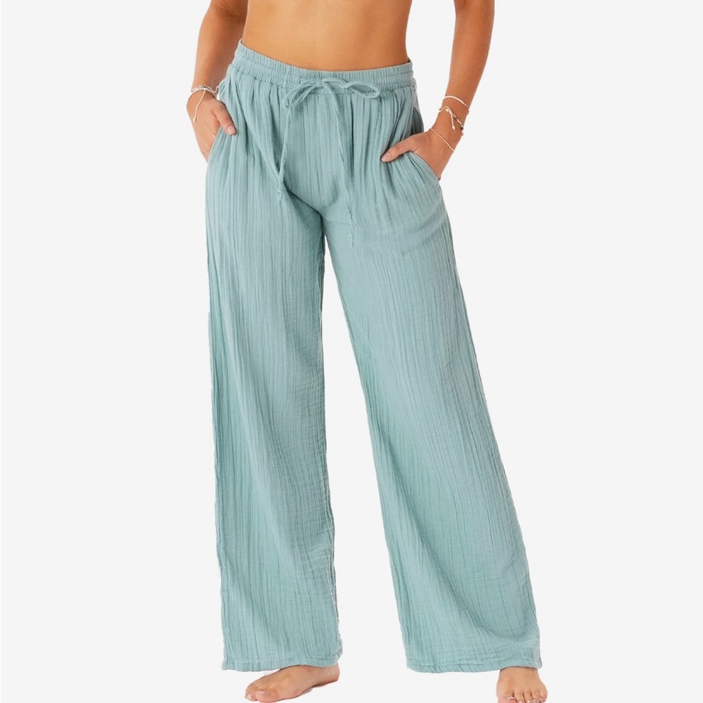 Lotus & Luna Light Blue Wide-Leg Pants